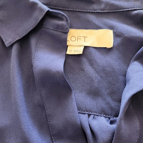 LOFT Navy Dress - Picture 2 of 5